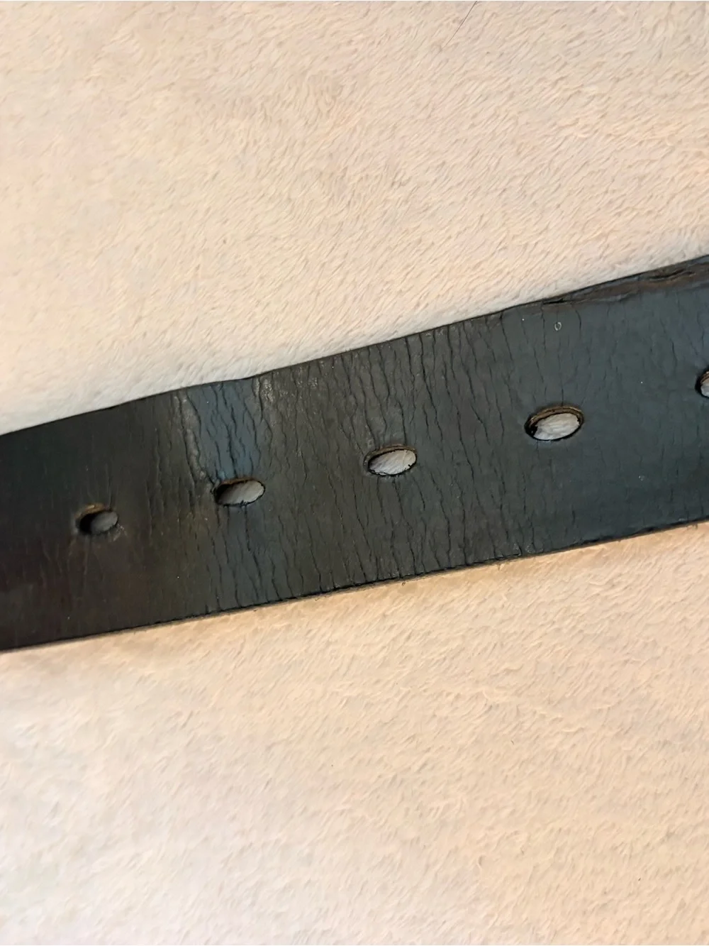 Timberland Black Leather Belt with Silver Roller Buckle Sz 36